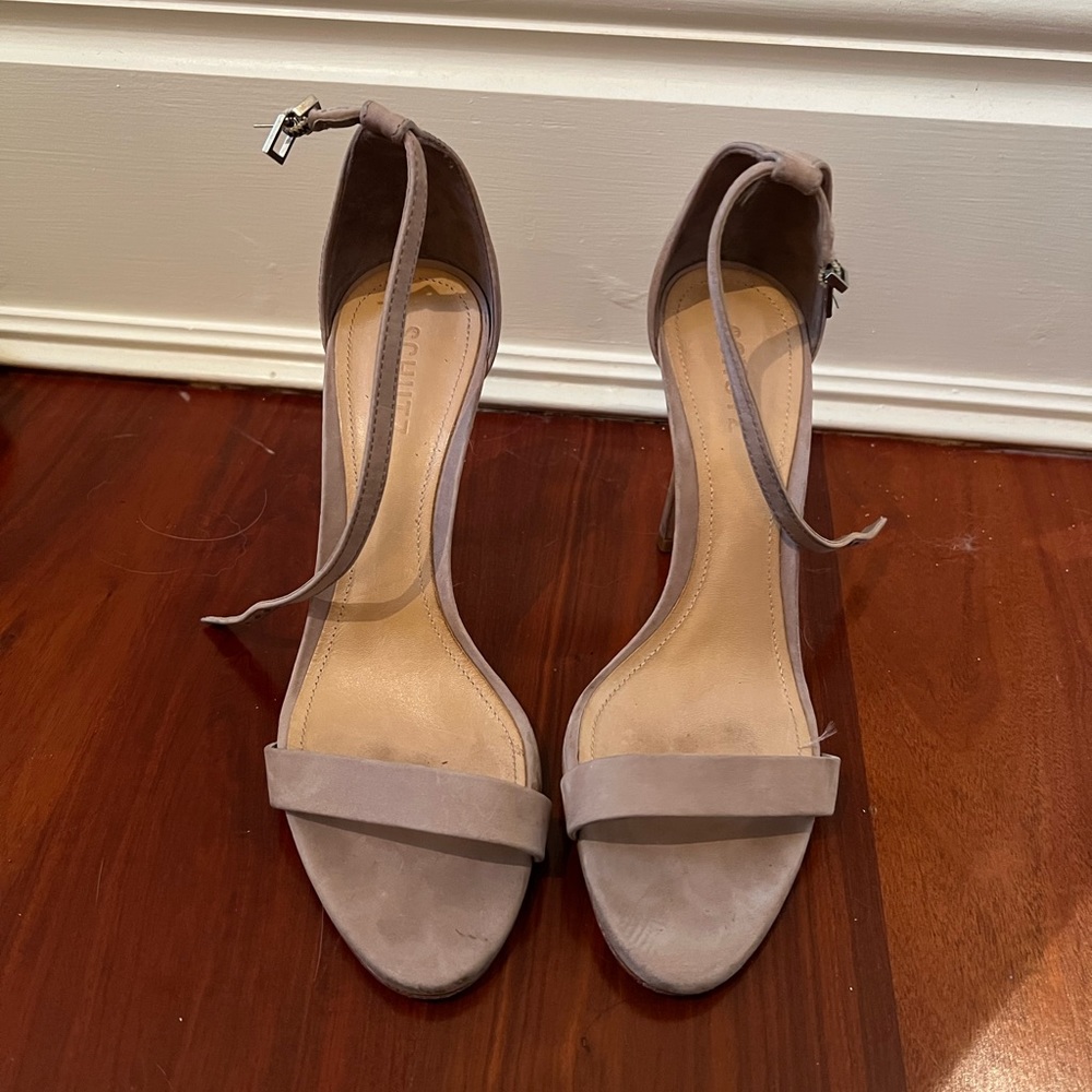 Schultz nude color high heel sandal